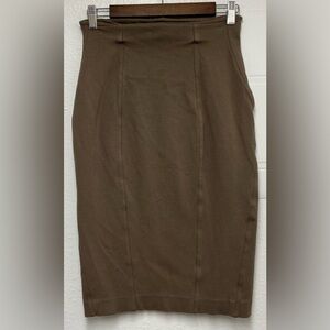 Express Women Brown Pencil Skirt Knee- Length’s